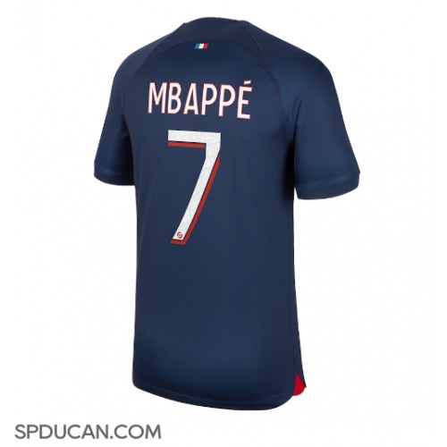 Muški Nogometni Dres Paris Saint-Germain Kylian Mbappe #7 Domaci 2023-24 Kratak Rukav